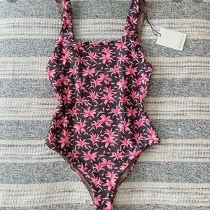 Acacia Swimwear Pink Floral One Piece